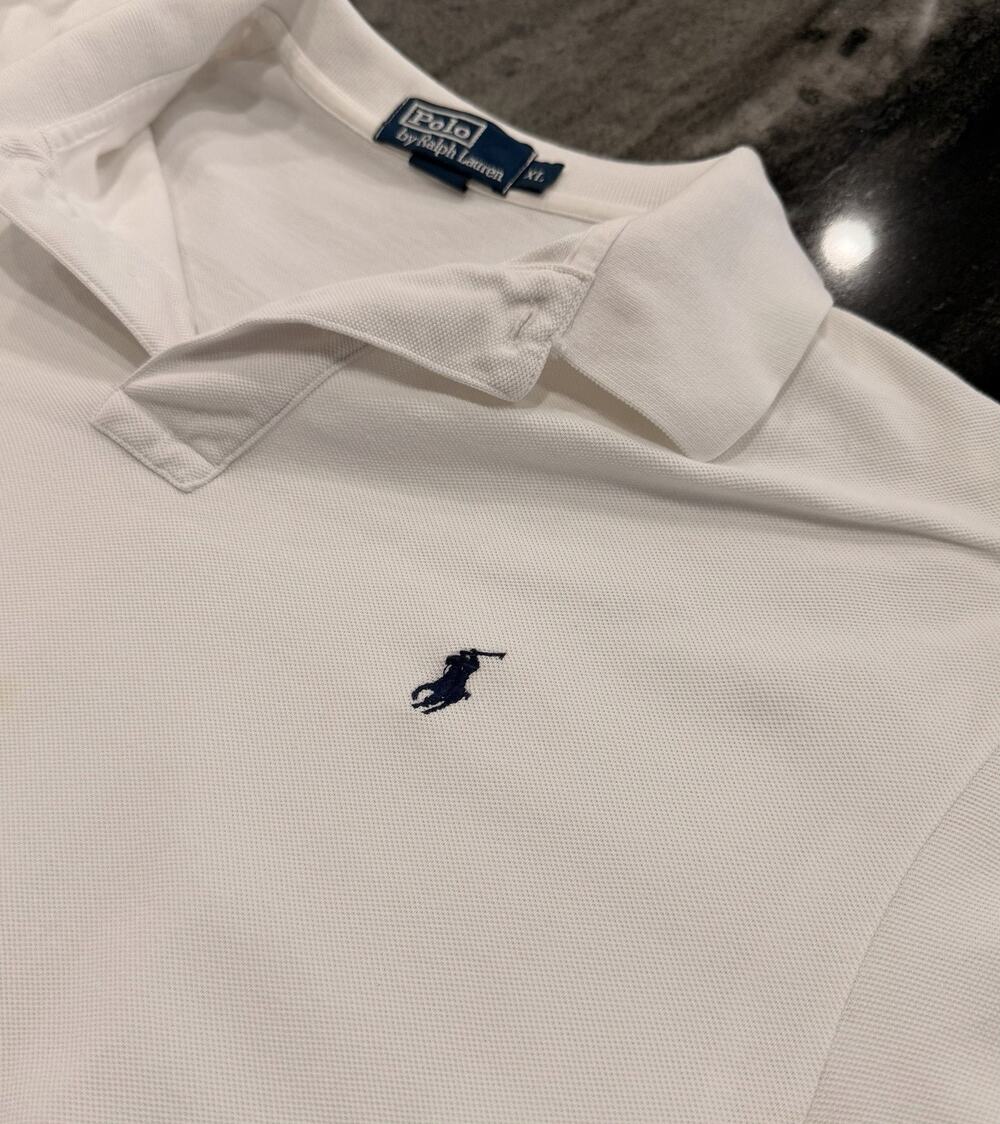 Polo Ralph Lauren Polo Shirt Men’s XL White Short Sleeve Blue Pony Golf Casual